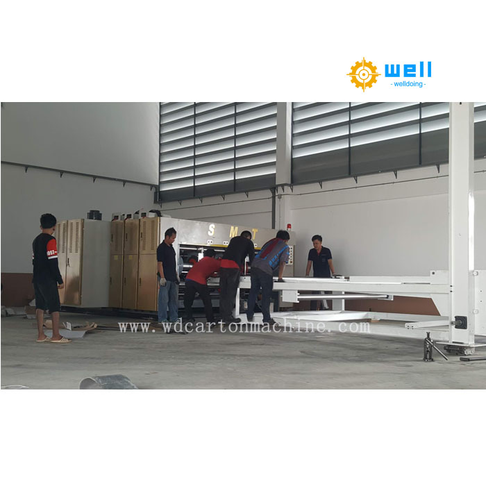 corrugated cardboard flexo printing die cutting slotting machine