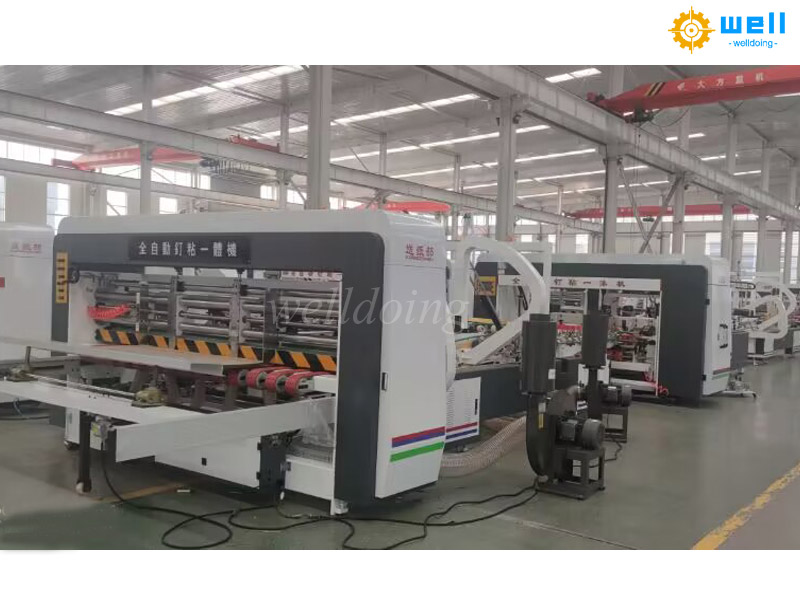 Inspection of the fully automatic folder gluer stitcher machine