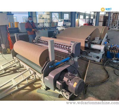 Automatic slitting and rewinding kraft paper cutting machine