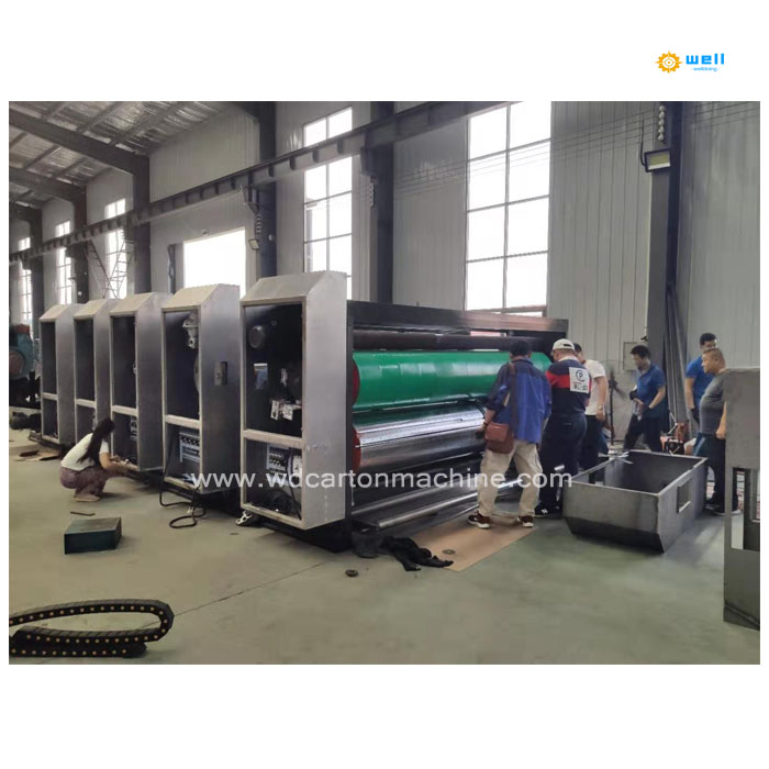automatic flexo ink printer slotter die cutter machine