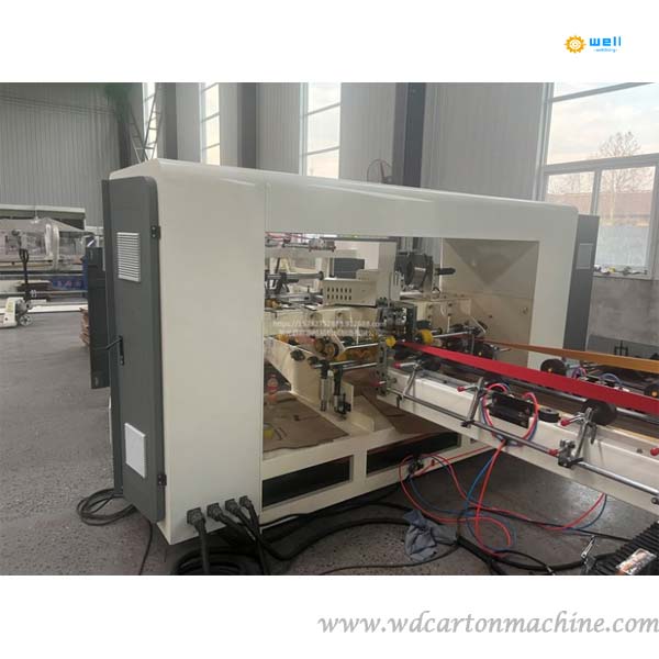 WELLDOING-corrugated cardboard folding gluing machine