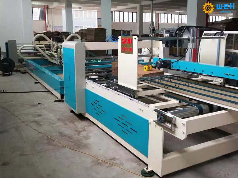 Fully automatic carton box folding gluing machine supplier