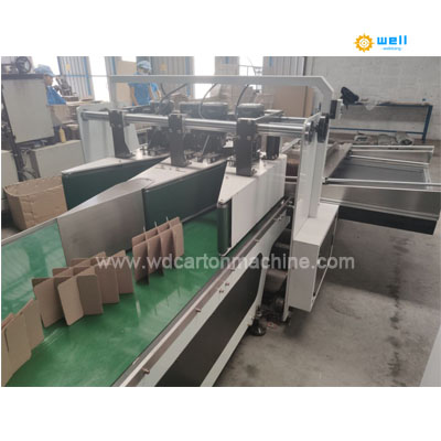 Beer carton furit box partition assembler equipment