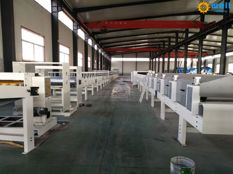 Core technical characteristics of the grey cardboard production line