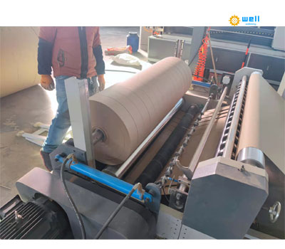 Kraft paper slitter rewinder paper roll slitting machine