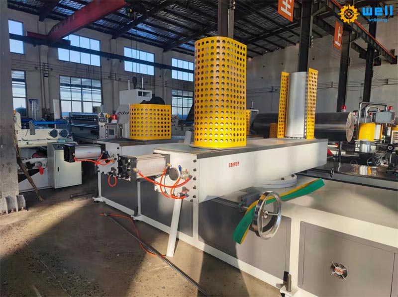The operation for automatic paper tube making machine