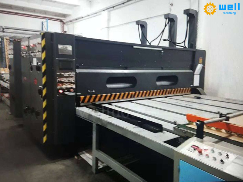 Semi-automatic corrugated carton ink printing slotting die cutting machine