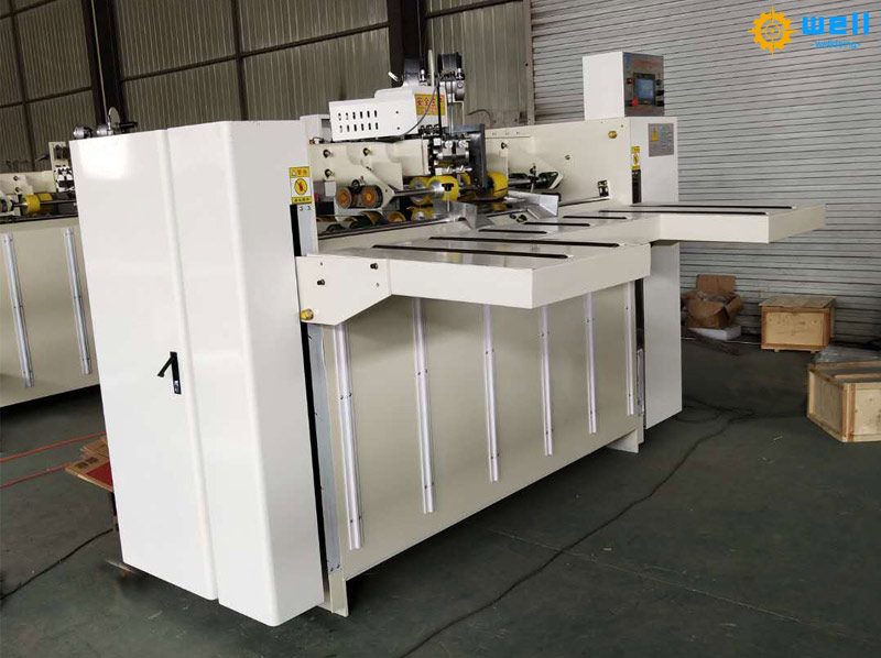 Welldoing semi automatic carton box stitching machine